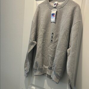 Vintage Russell Athletic Light Gray Crewneck Sweatshirt- NWT- Size Large